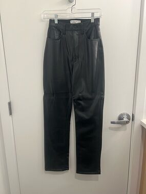 A&F Leather 90s Straight Ultra High Rise